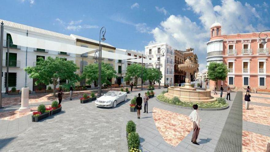 Recreación 3D de cómo quedará la plaza tras la remodelación.