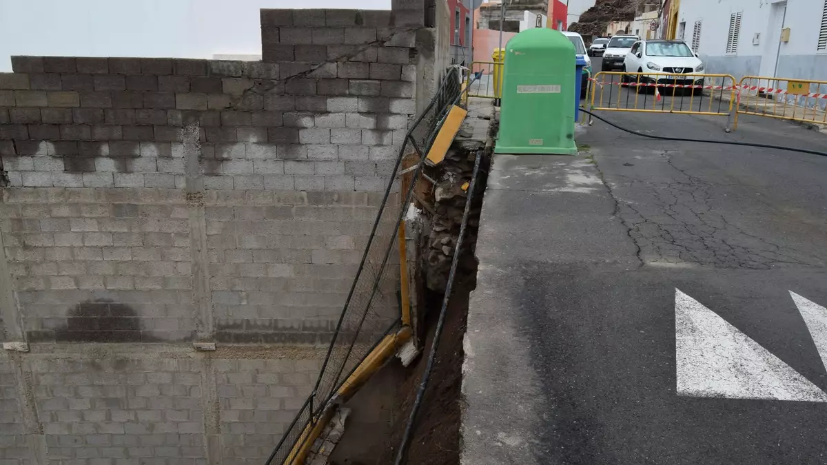 Las tormenta obliga a obras en Sardina, Fagagesto y Botija