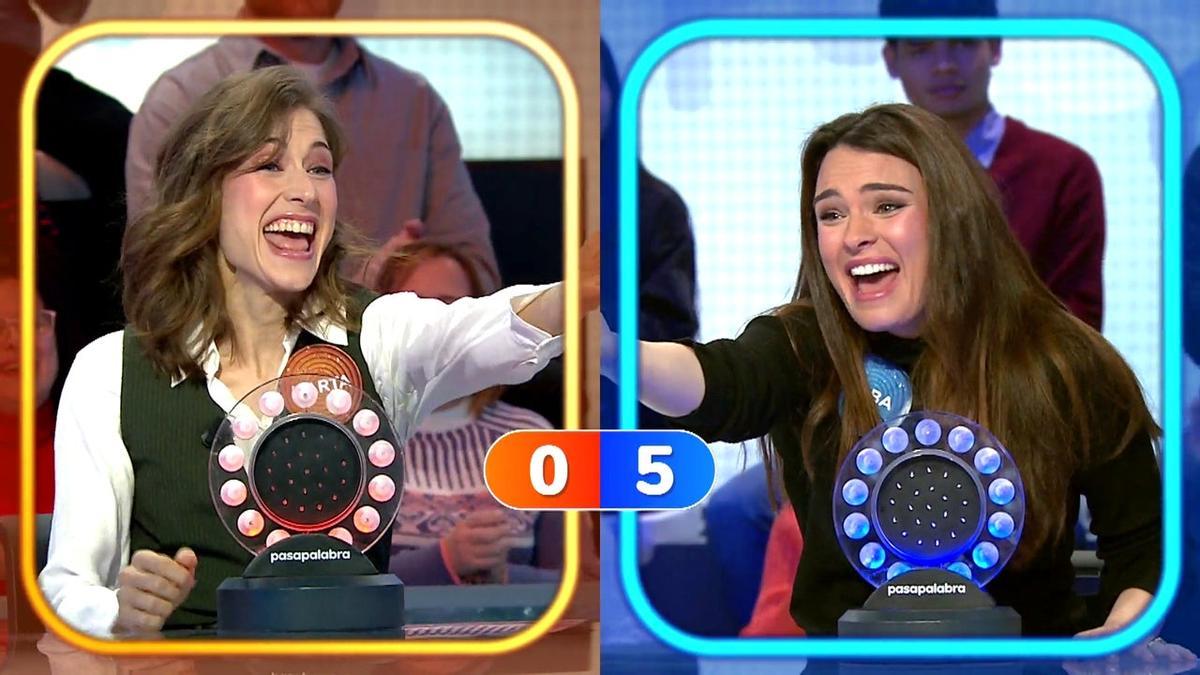 Marta Belmonte y Alba Brunet, Mafin, en Pasapalabra.