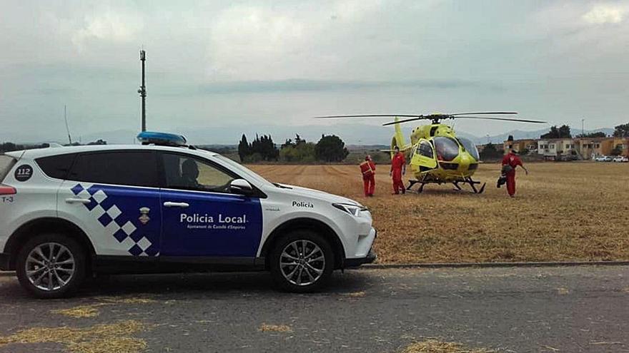 El SEM i la Policia Local en una emergència.