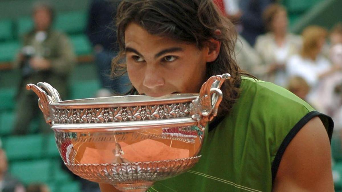Rafa Nadal era un niño cuando ganó su primer título en Roland Garros en 2005