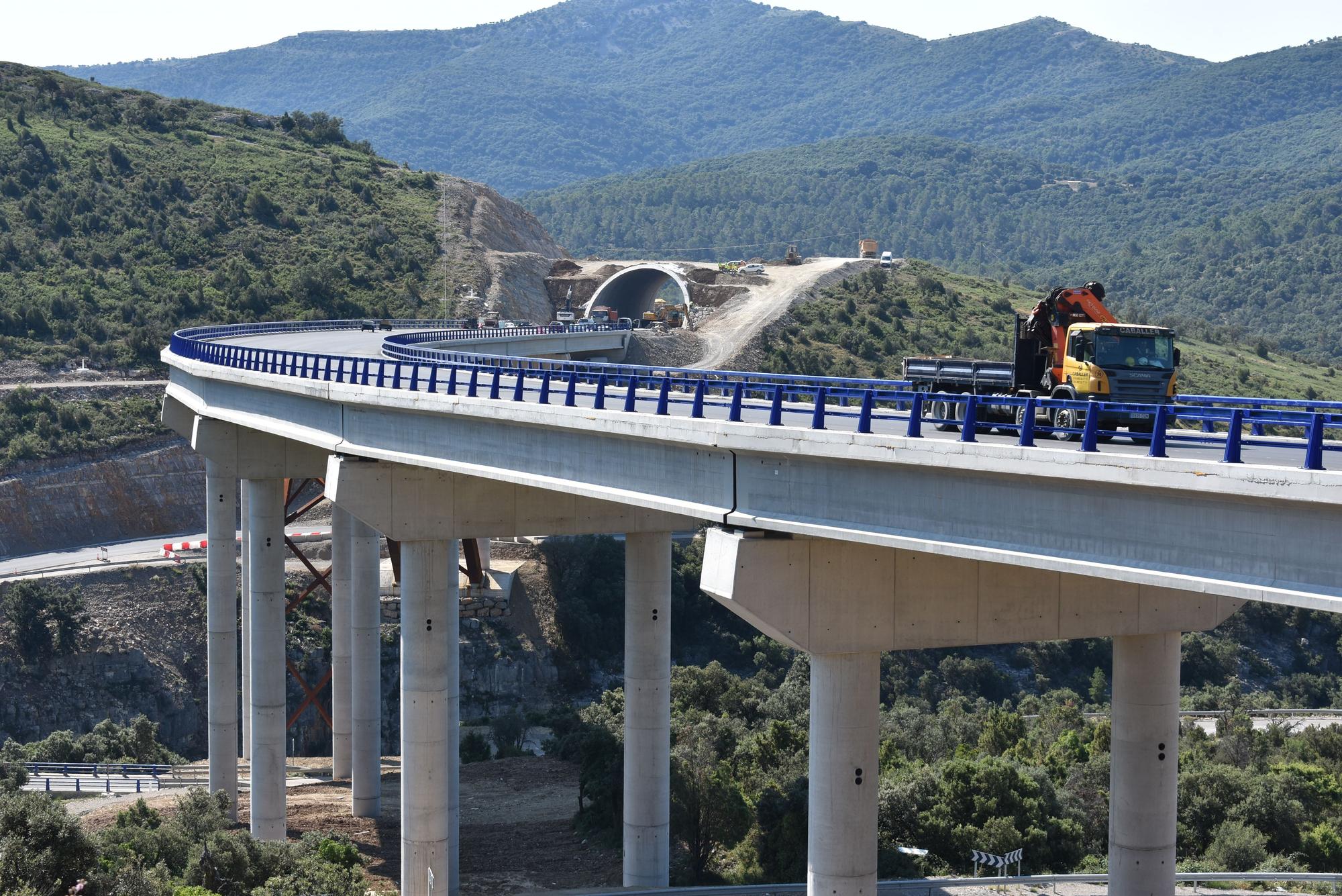 Última semana de obras en la nueva N-232 de Morella