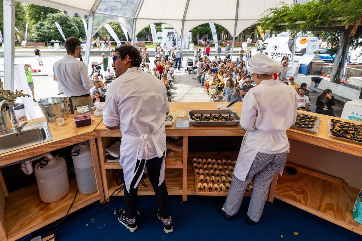 Showcooking en la edición pasada de Vigo SeaFest.