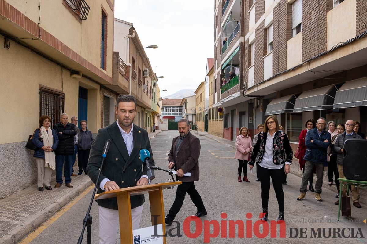 Una calle en Caravaca recuerda al profesor Juan Antonio Giménez Ramírez