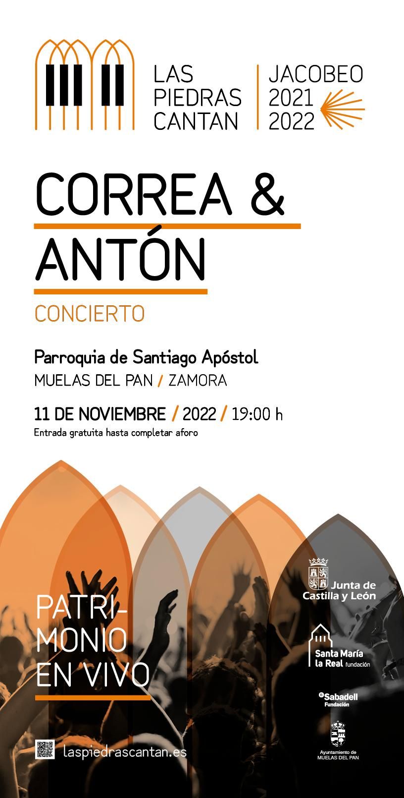 Concierto de Víctor Correa y Víctor Antón en Muelas del Pan por el ciclo &#039;Las Piedras Cantan&#039;.