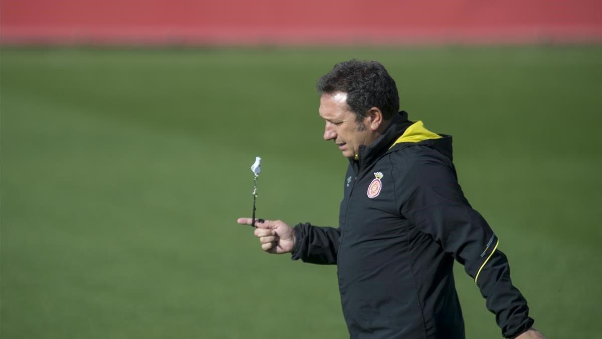 Eusebio Sacristán, entrenador del Girona.