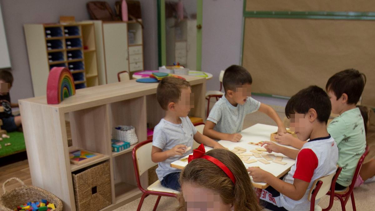 Alumnado en las clases este lunes 12 de septiembre