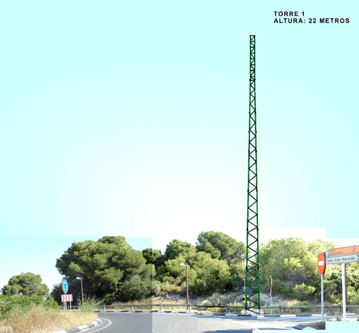 Figuración de impacto paisajístico realizada por la Oficina de Devesa
