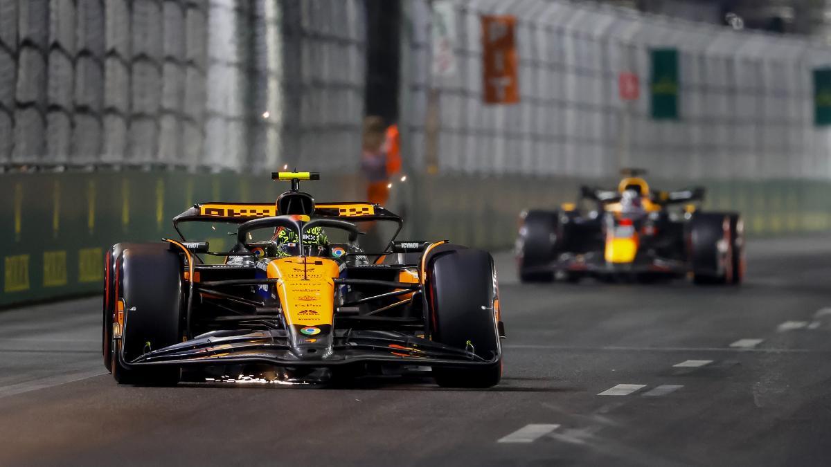 Lando Norris durante el GP de Las Vegas del pasado curso