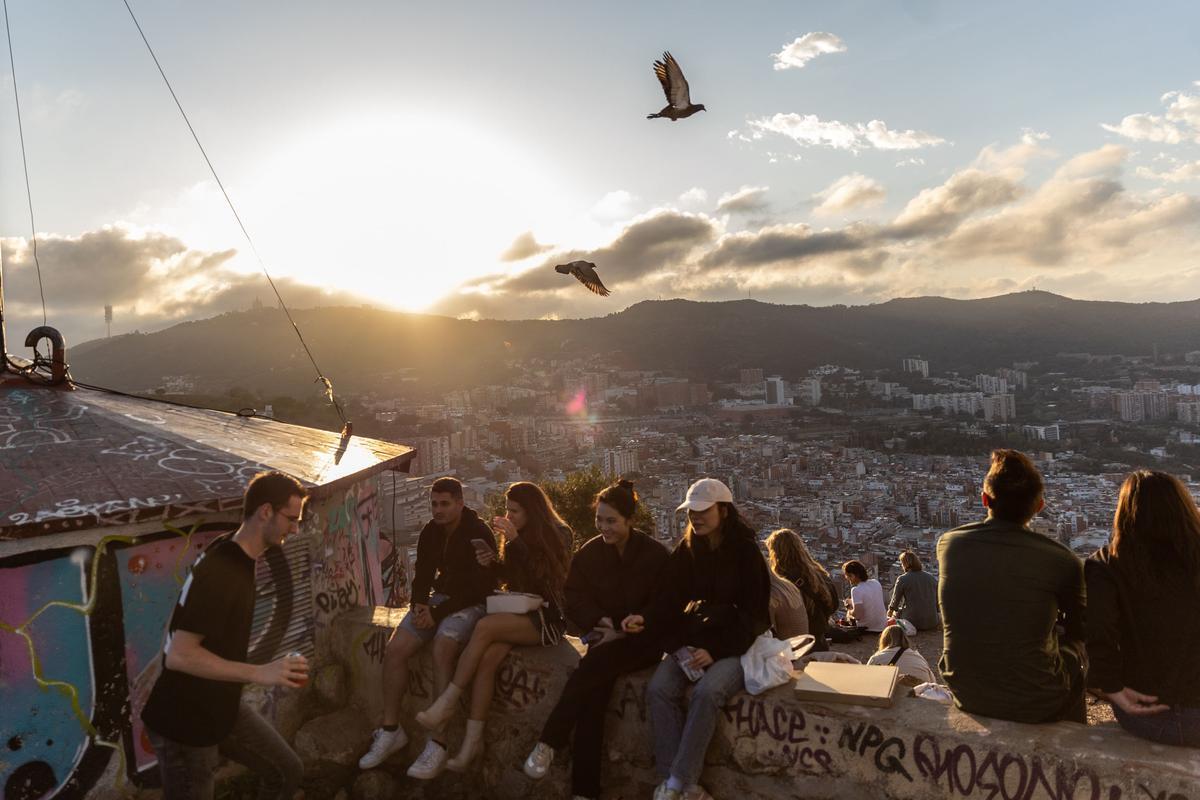 Último atardecer en los búnkers del Carmel