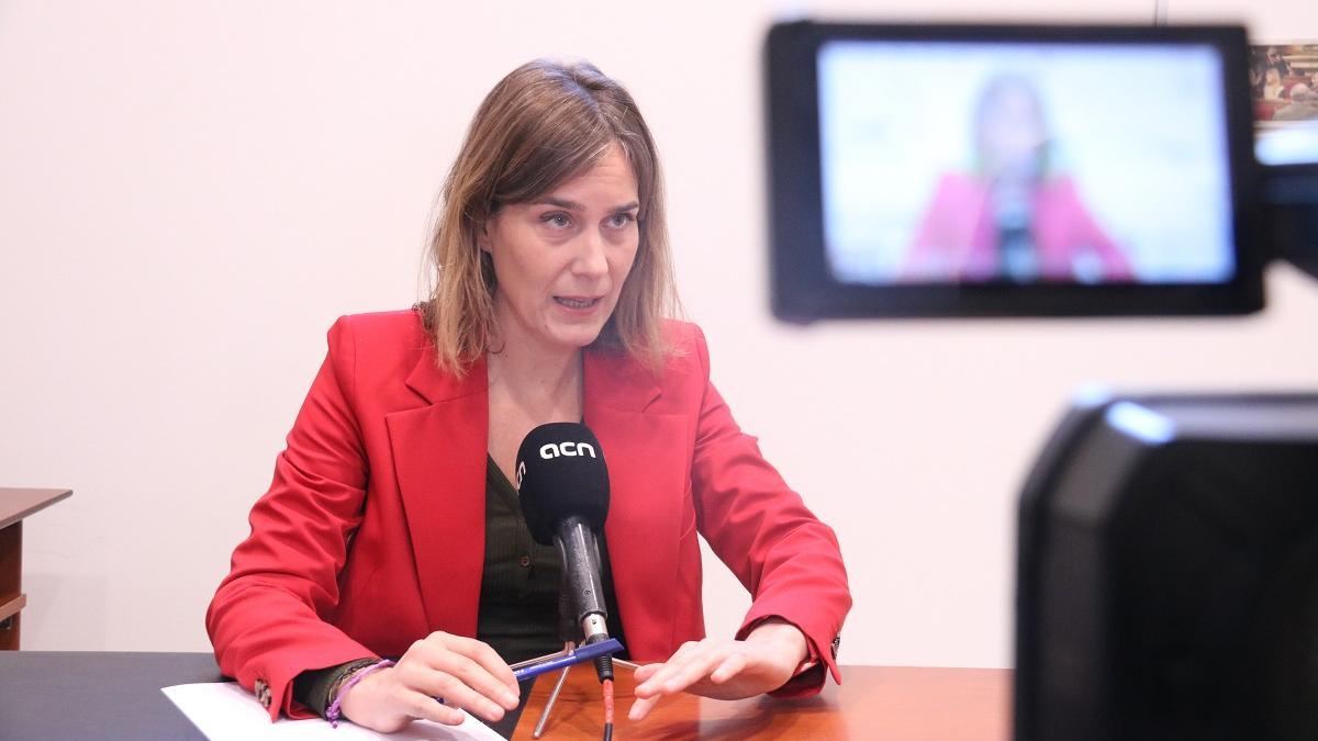 La presidenta de En Comú Podem en el Parlament, Jéssica Albiach