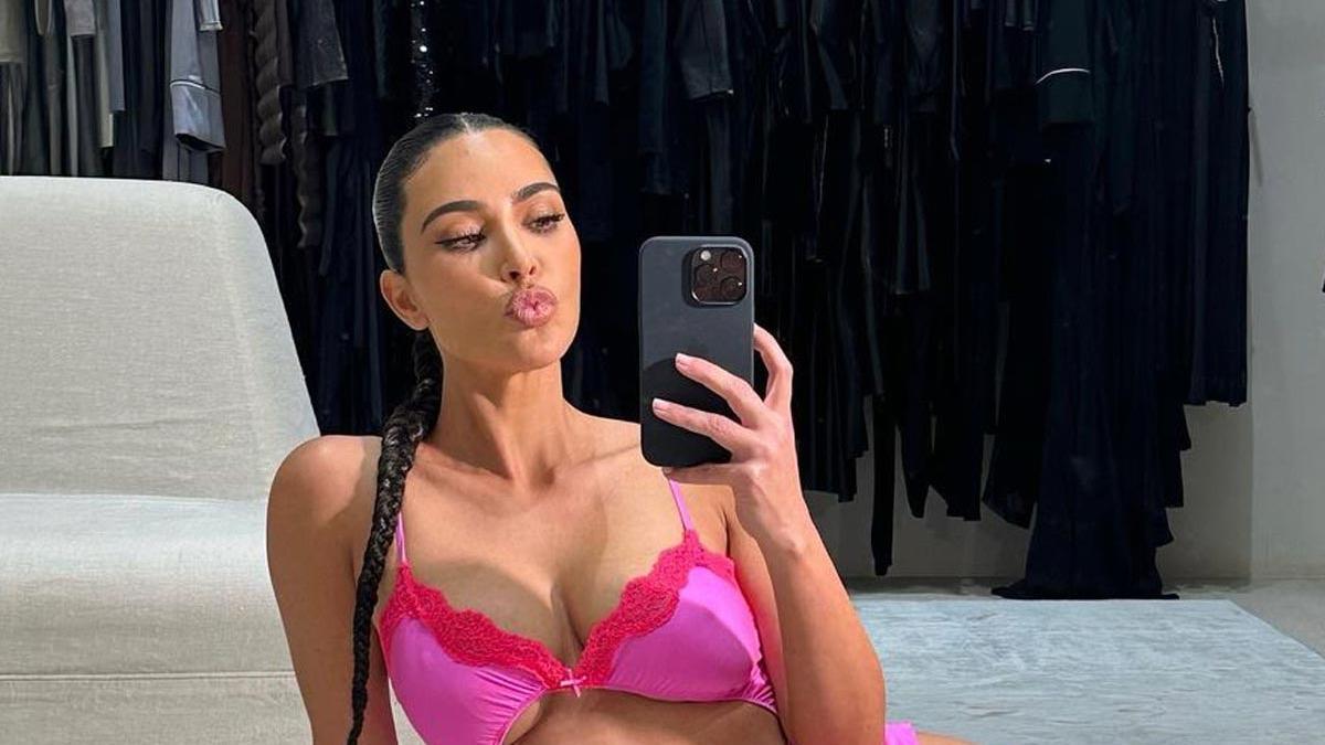 Kim Kardashian se adelanta a San Valentín con un posado en lencería que ha roto Instagram