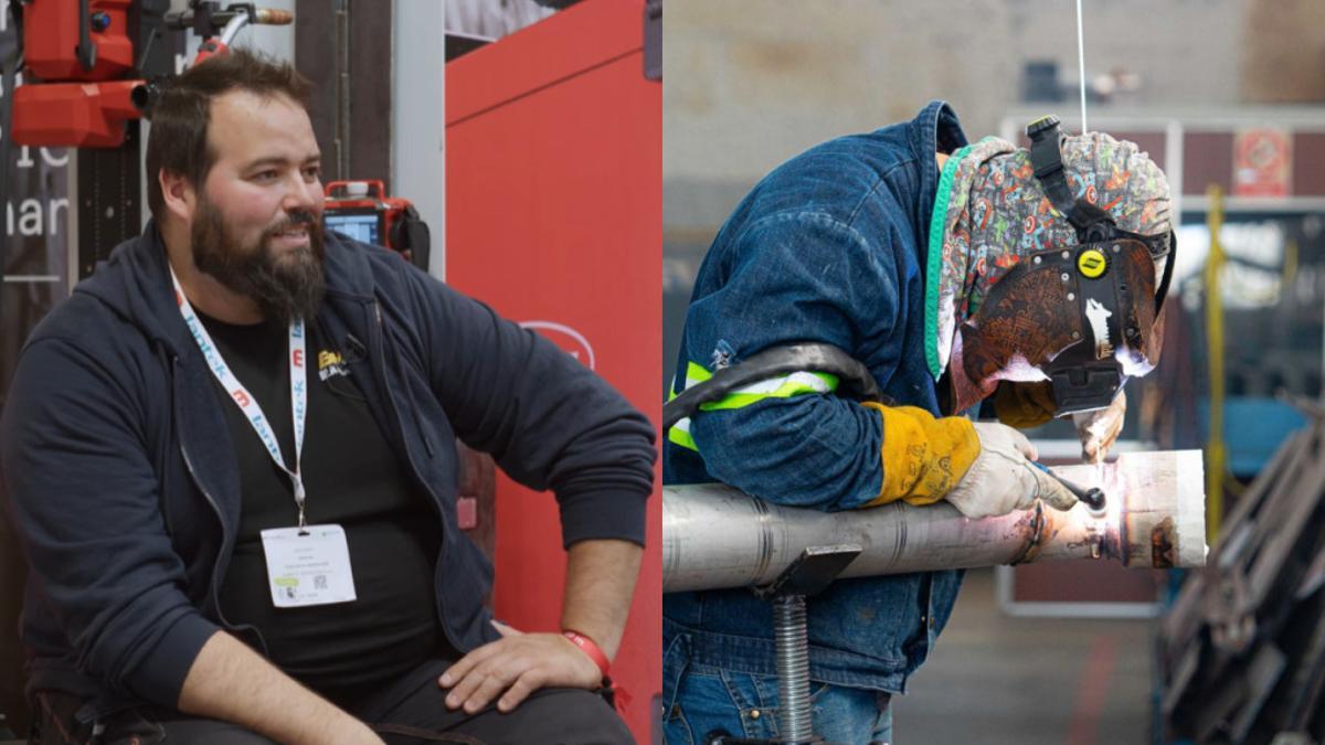 Blas Martín, soldador profesional