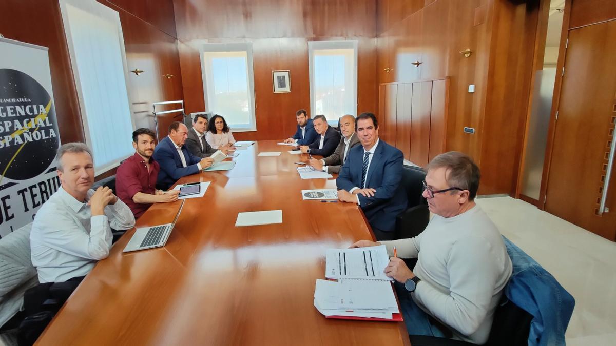 Reunión de la comisión técnica de la candidatura de Teruel para ser sede de la agencia.