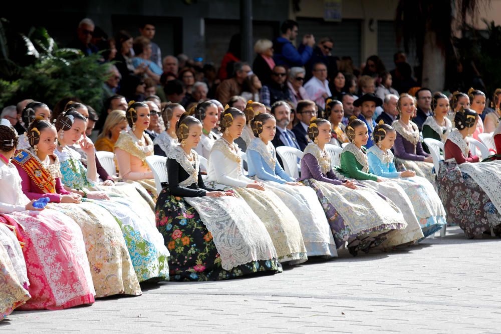 Homenaje a la Senyera de las fallas del Marítimo