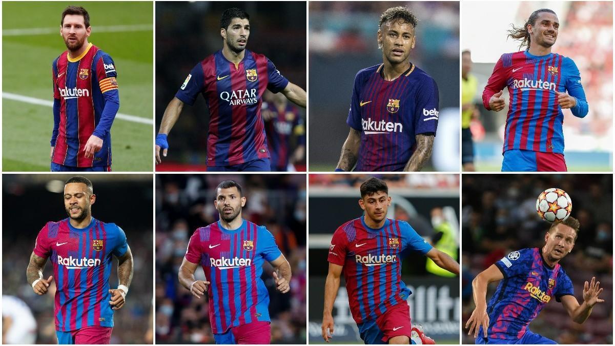 Messi, Suárez, Neymar, Griezmann, Memphis, Agüero, Demir y Luuk de Jong