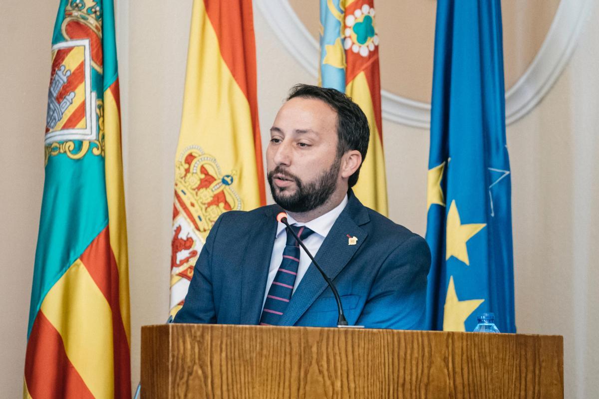 El portavoz del grupo municipal del PP en Castelló, Sergio Toledo.