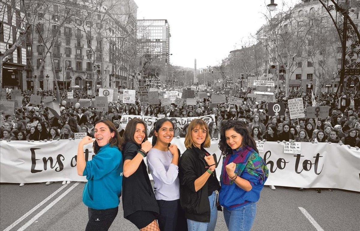 La cara más joven del movimiento feminista.