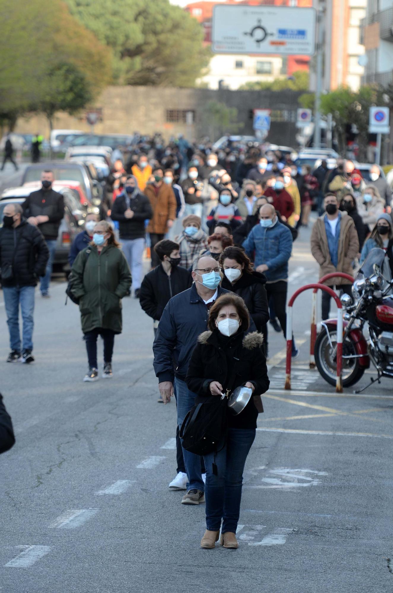 Manifestación masiva de la hostelería en Vilagarcía