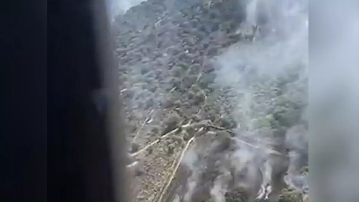 Se declara un incendio forestal en Navalvillar de Pela (Badajoz)