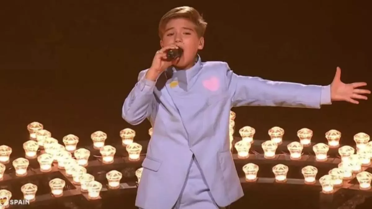 Así ha sido la actuación de Lucas Paulano con 'Cuore bello' en el festival Eurovisión Junior 2026