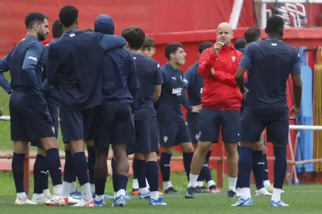 EN IMÁGENES: Así fue el entrenamiento del Sporting