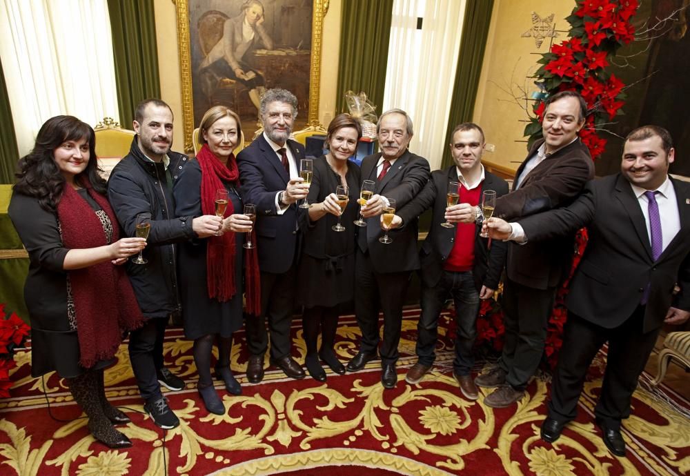Brindis navideño de los alcaldes asturianos