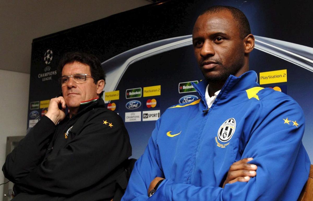 Vieira y Capello durante una rueda de prensa