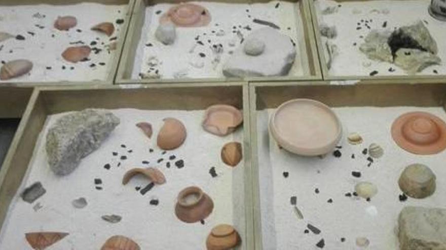 Instalación del museo de Sagunt para introducir a los más pequeños en las técnicas arqueológicas.