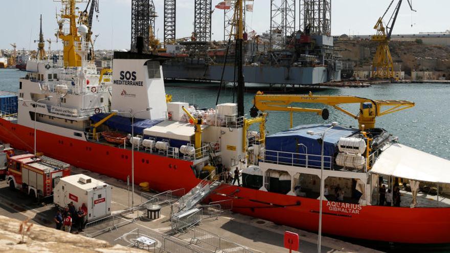 El Aquarius llega a Malta para iniciar el reparto