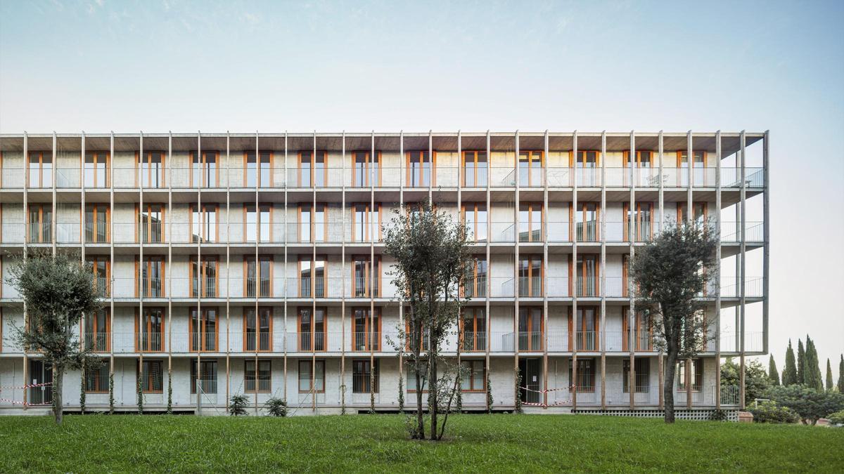 Una imagen del proyecto finalista a los Premios FAD de las 136 viviendas sociales en Gavà.