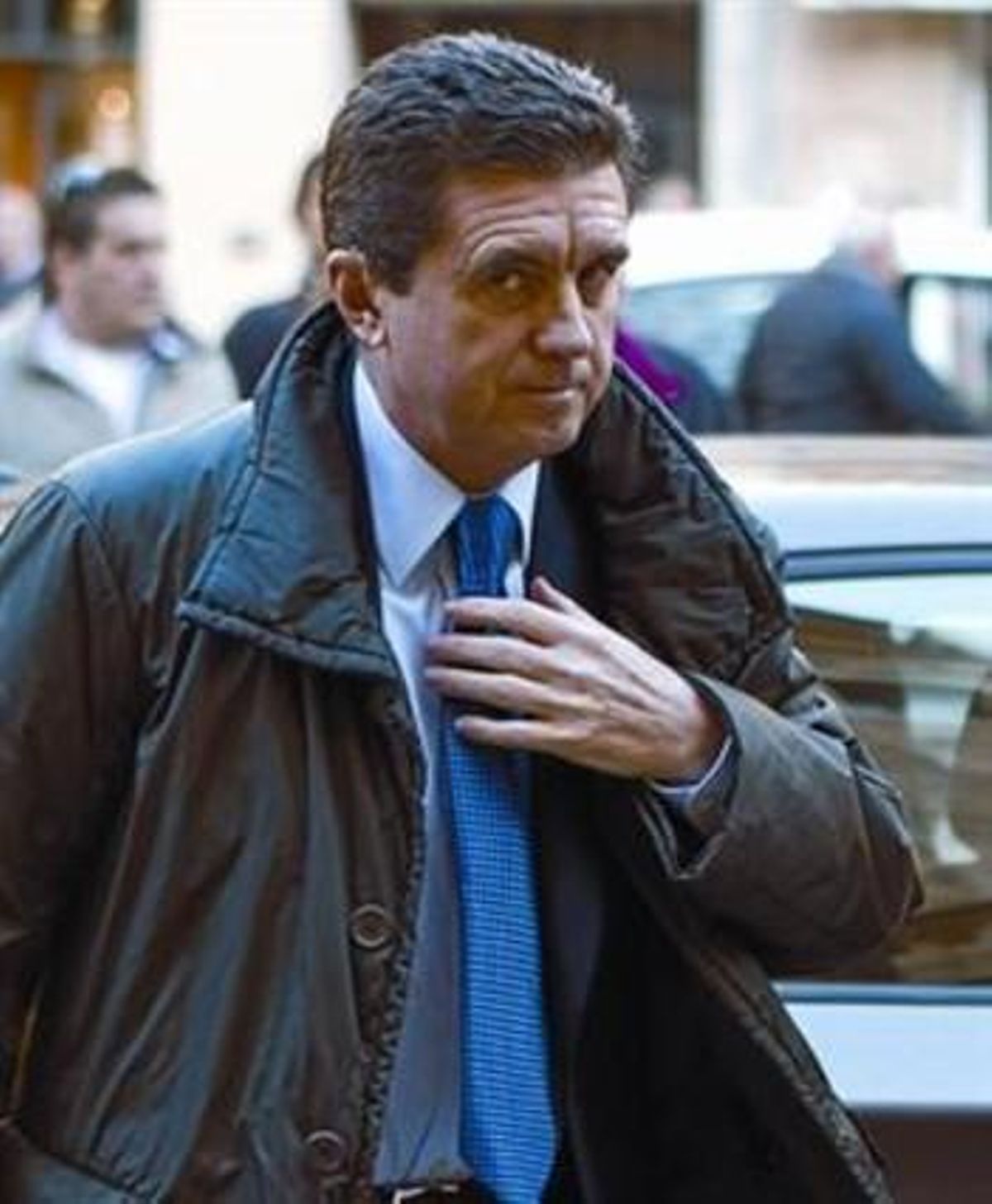 Jaume Matas, ahir, a l’arribar a l’Audiència Provincial de Palma. Jaume Matas, ahir, a l’arribar a l’Audiència Provincial de Palma.