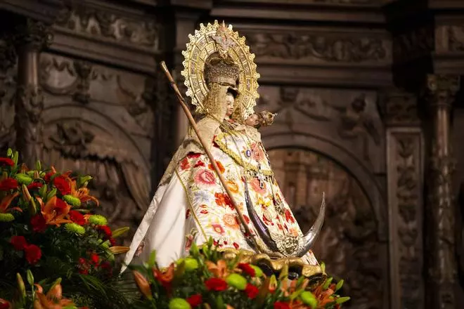 La Virgen, en la concatedral de Santa María