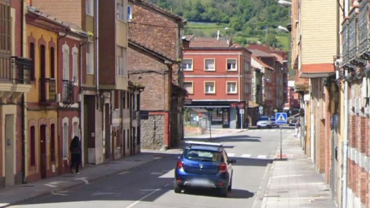 La avenida de sama, en Mieres.