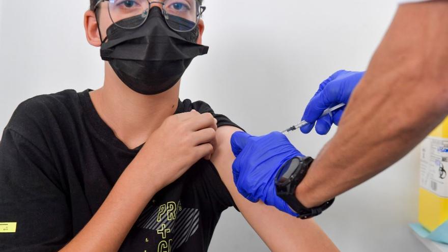 Vacunación en Infecar el pasado lunes, 2 de agosto, a mayores de 12 años.
