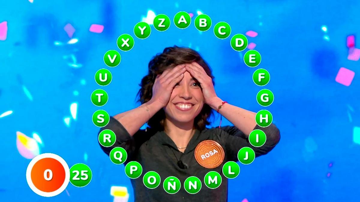Se desvela el truco de Rosa que no se vio para conseguir el millonario bote de Pasapalabra: "Poner palabras en sitios que conoces muy bien”
