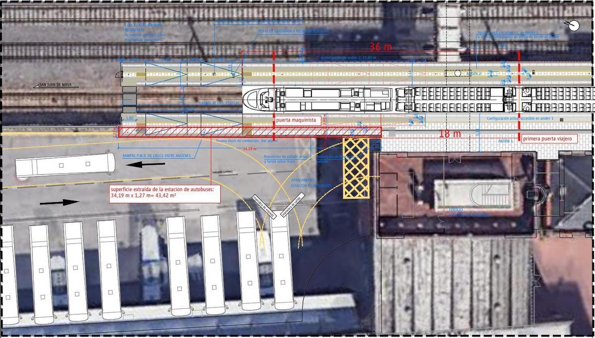 Recreación infográfica de la zona donde se intervendrá
