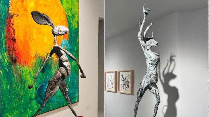 El artista afincado en Mallorca Rogelio Olmedo crea una gran escultura para Sant Llorenç des Cardassar