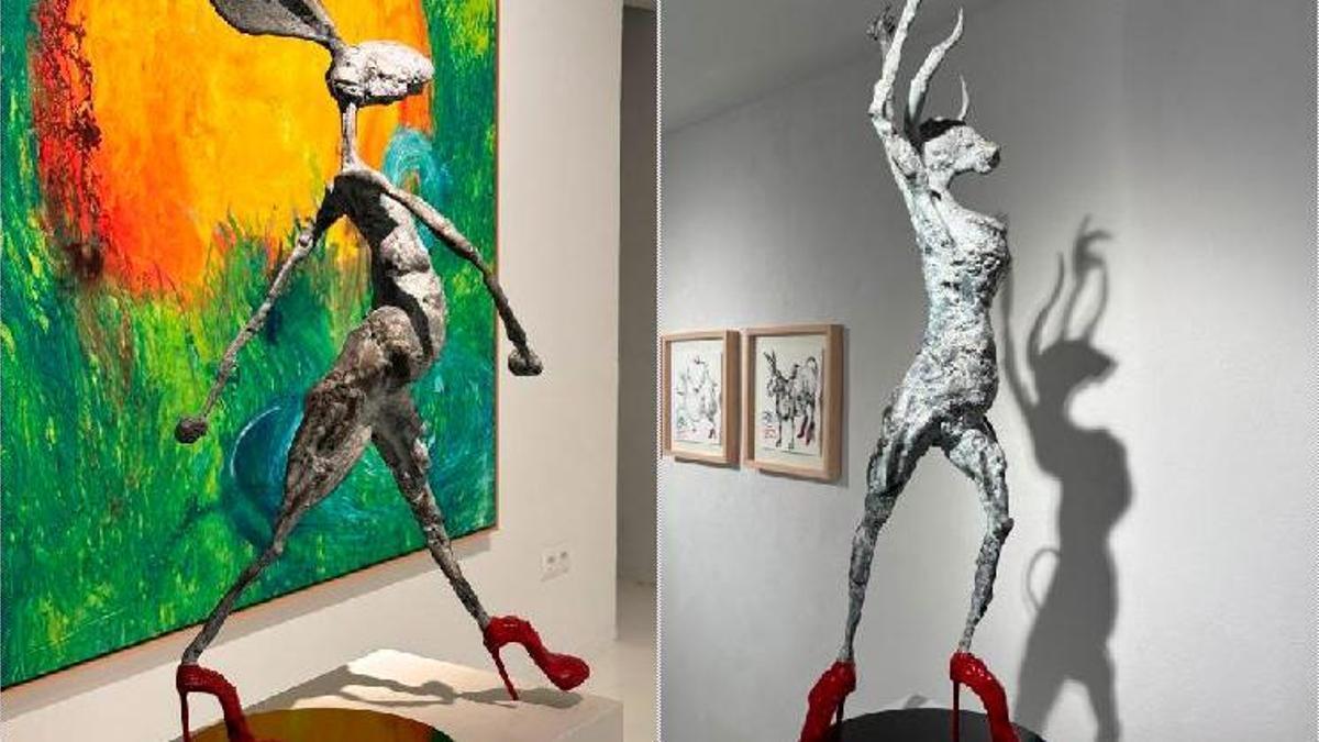 El artista afincado en Mallorca Rogelio Olmedo crea una gran escultura para Sant Llorenç des Cardassar