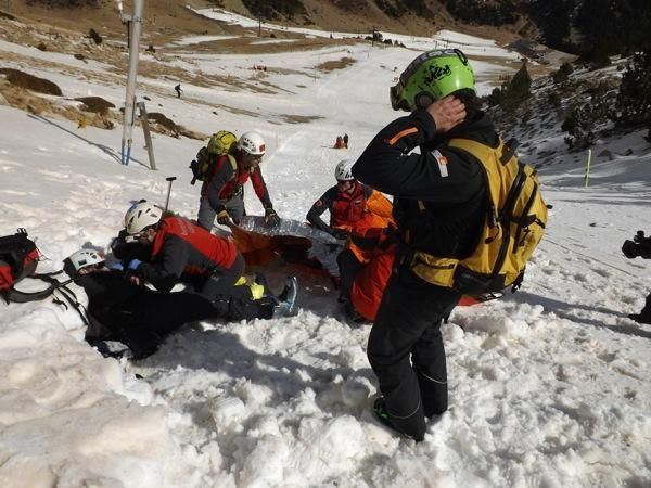 Simulacre de rescat a Vallter