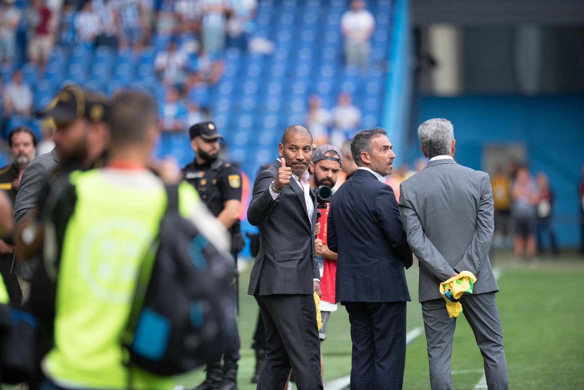 Homenaje a Mauro Silva y Bebeto en Riazor