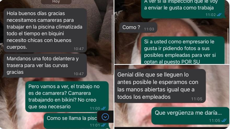 La denigrante oferta laboral: &quot;Mándame una foto delantera y otra trasera para ver las curvas, gracias&quot;