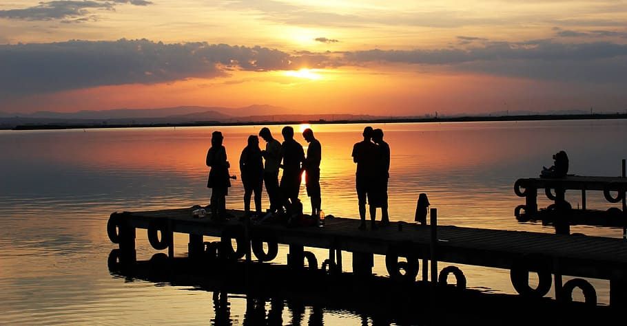 Atardecer en el Parque Natural de la Albufera de Valencia / Información