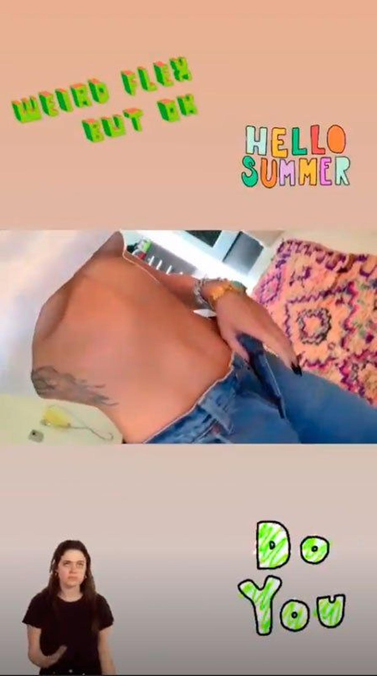 El 'striptease' de Miley Cyrus en Instagram