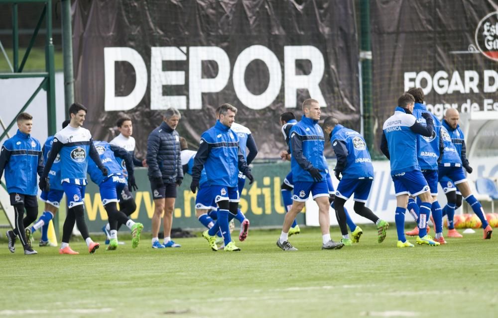 Trabajo táctico y partido concluyen la preparación para la cita ante el Espanyol