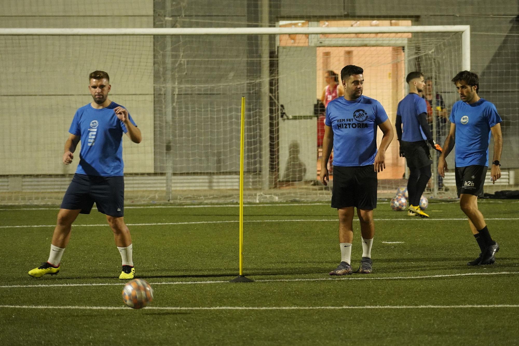 Unió Girona entrenant a l'escola Vedruna