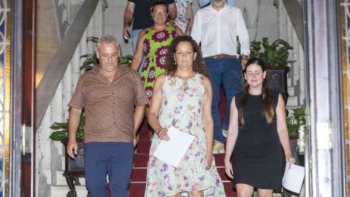 Jaume Alzamora, Catalina Cladera y Aurora Ribot.