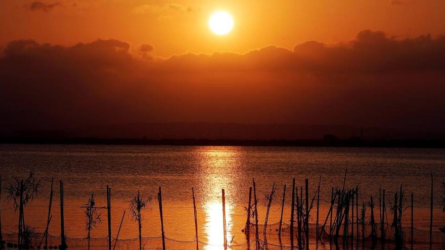 Atardecer en l&#039;Albufera de València.