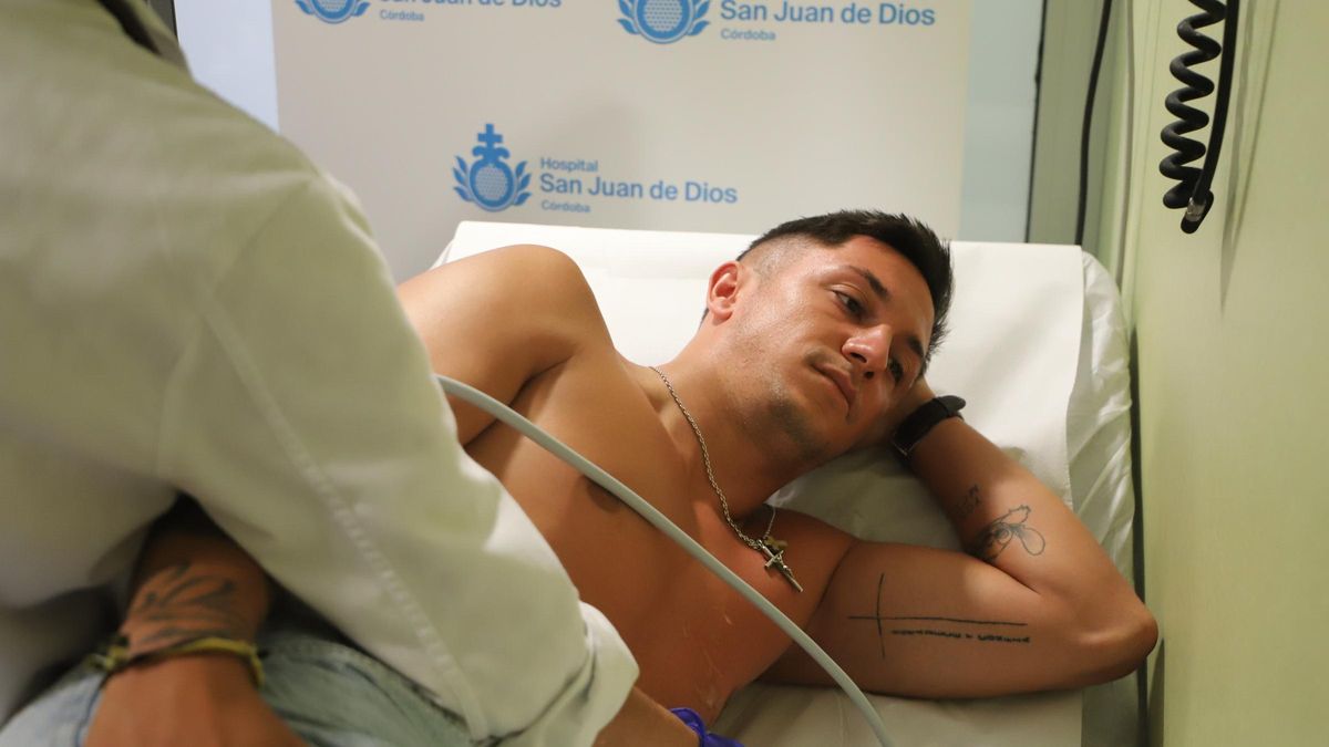 Carracedo, en el reconocimiento médico del Córdoba CF.