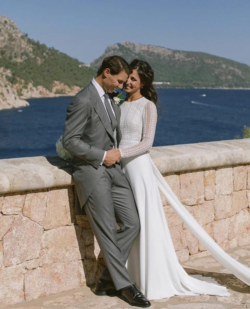 Rafa Nadal y Mery Perelló el día de su boda